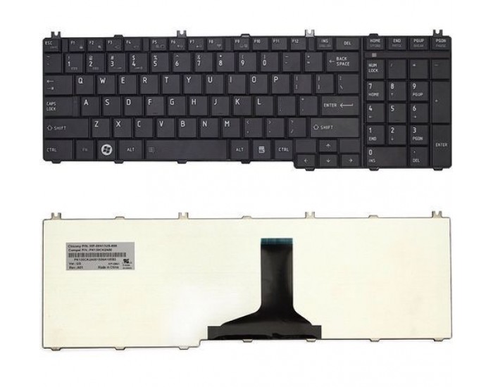 LAPTOP KEYBOARD FOR TOSHIBA SATTELITE C650